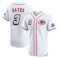 tocy C.Reds #3 Ke'Bryan Hayes Player White Speedway Classic Limited Elite Home Stitched Jerseys