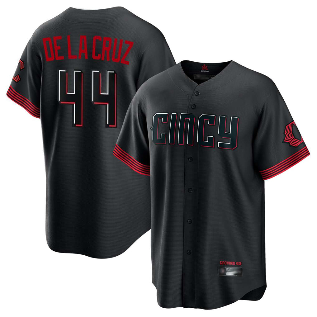 tocy C.Reds #44 Elly De La Cruz Player Black City Connect Home Game Stitched Jerseys