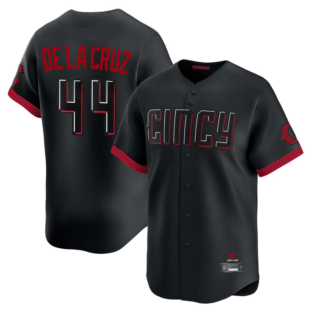 tocy C.Reds #44 Elly De La Cruz Player Black City Connect Home Limited Stitched Jerseys