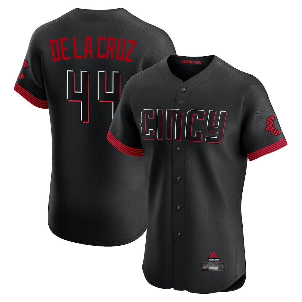 tocy C.Reds #44 Elly De La Cruz Player Black City Connect Limited Elite Home Stitched Jerseys