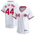 tocy C.Reds #44 Elly De La Cruz Player White Cooperstown Collection Limited Stitched Jerseys
