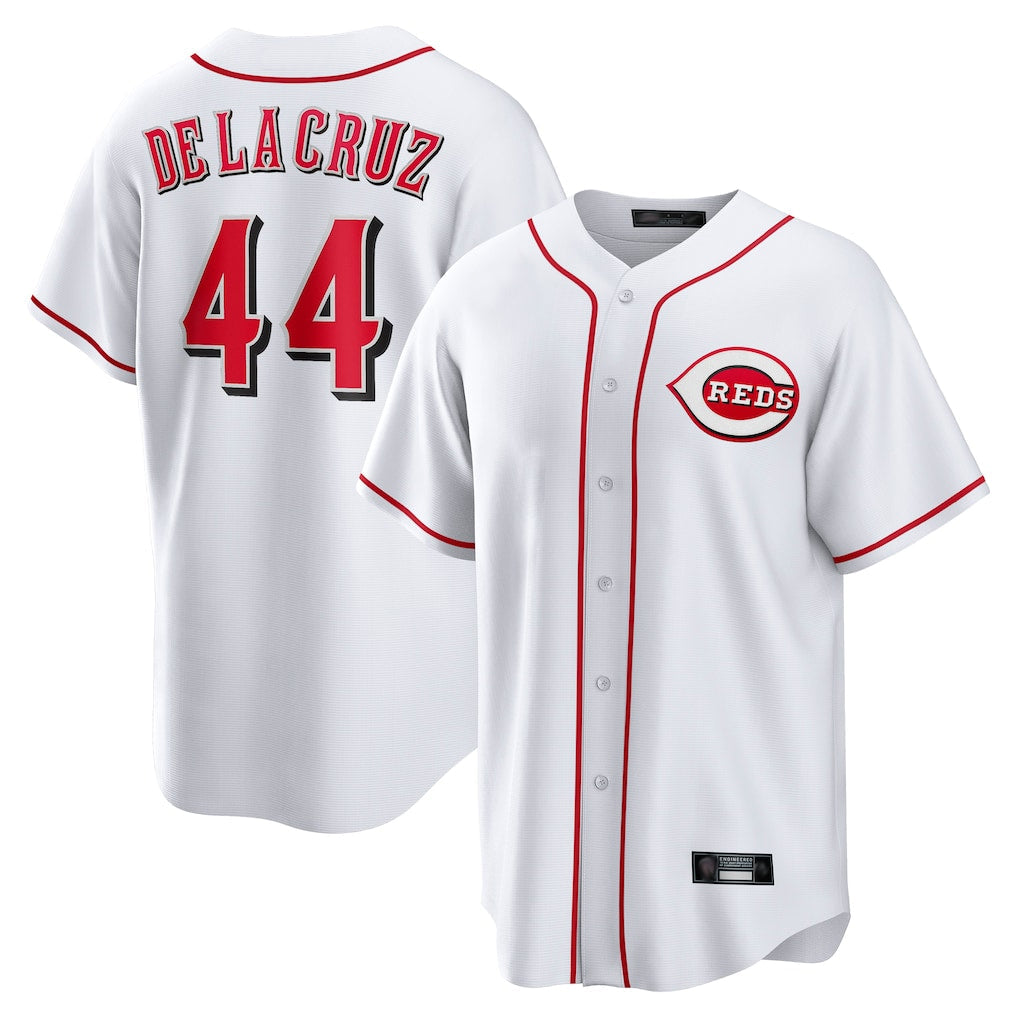 tocy C.Reds #44 Elly De La Cruz Player White Game Home Stitched Jerseys