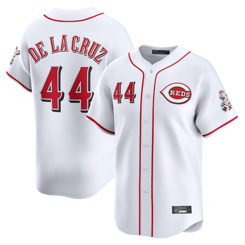 tocy C.Reds #44 Elly De La Cruz Player White Home Limited Stitched Jerseys