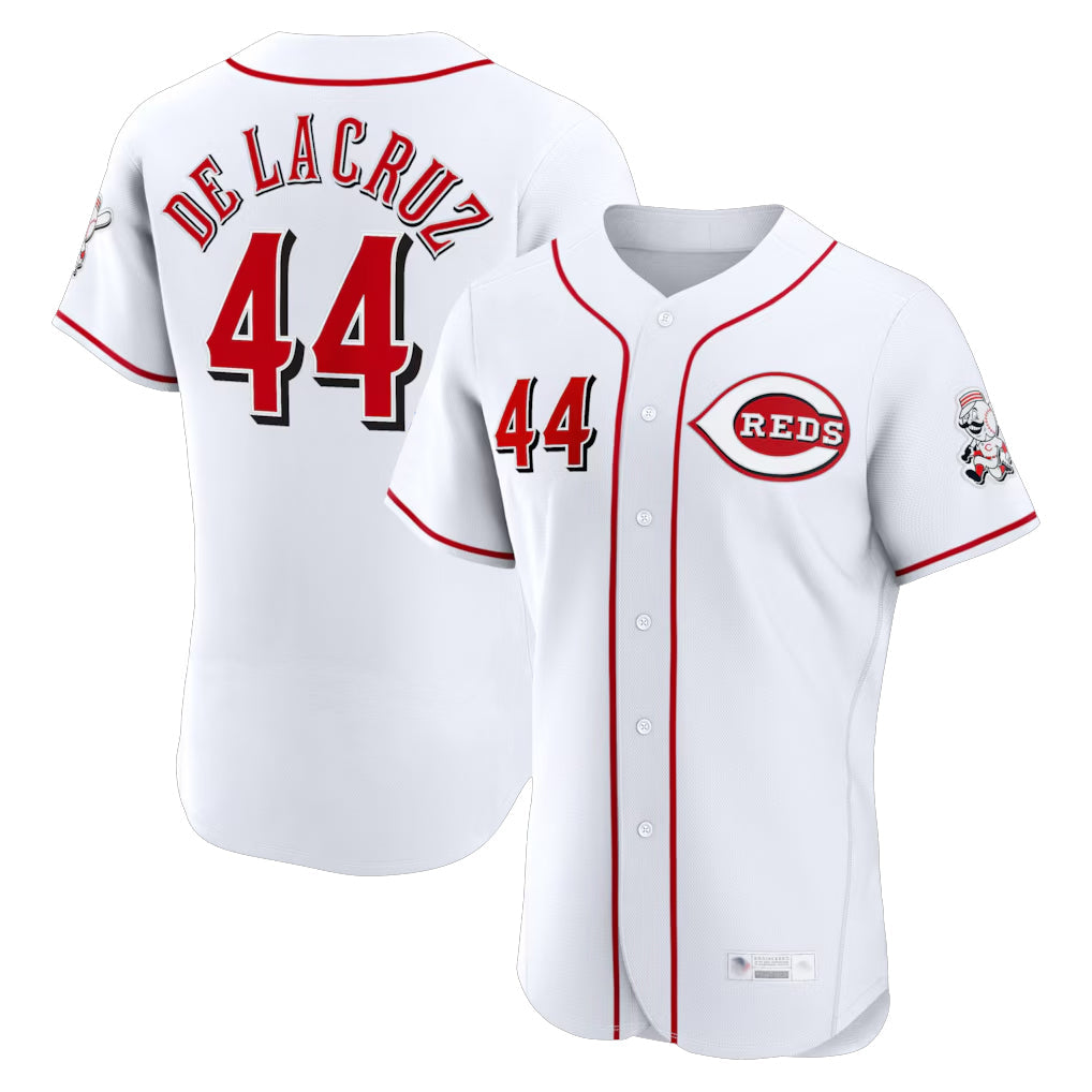tocy C.Reds #44 Elly De La Cruz Player White Limited Elite Home Stitched Jerseys