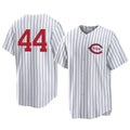 tocy C.Reds #44 Elly De La Cruz Player White Stripe Field of Dreams Game Home Stitched Jerseys