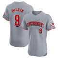 tocy C.Reds #9 Matt McLain Player Gray Limited Elite Home Stitched Jerseys