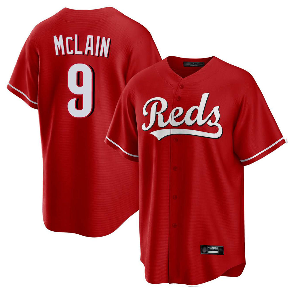 tocy C.Reds #9 Matt McLain Player Red Home Game Stitched Jerseys