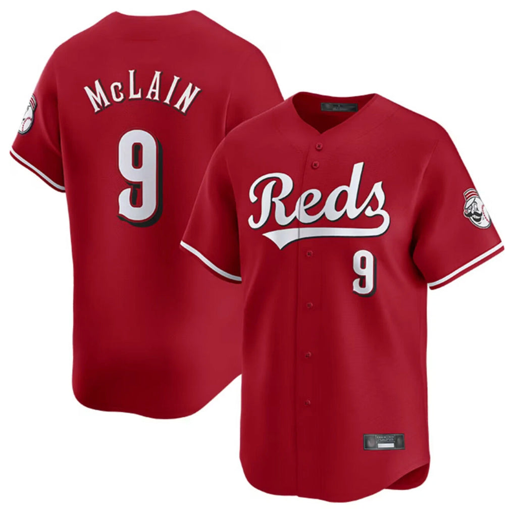 tocy C.Reds #9 Matt McLain Player Red Home Limited Stitched Jerseys