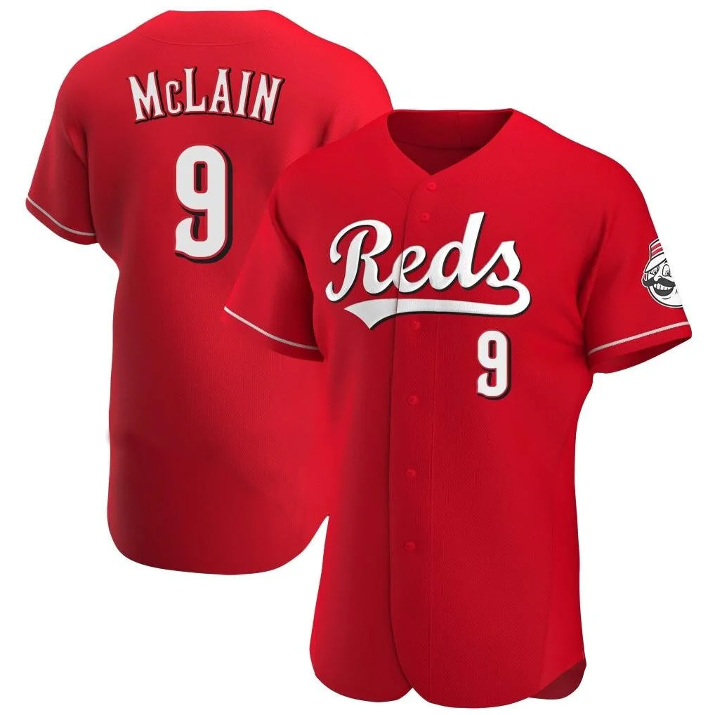 tocy C.Reds #9 Matt McLain Player Red Limited Elite Home Stitched Jerseys