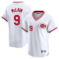 tocy C.Reds #9 Matt McLain Player White Cooperstown Collection Limited T-shirt Home Stitched Jerseys