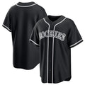 tocy C.Rockies Black Fashion Out Home Game Blank Player Stitched Jerseys
