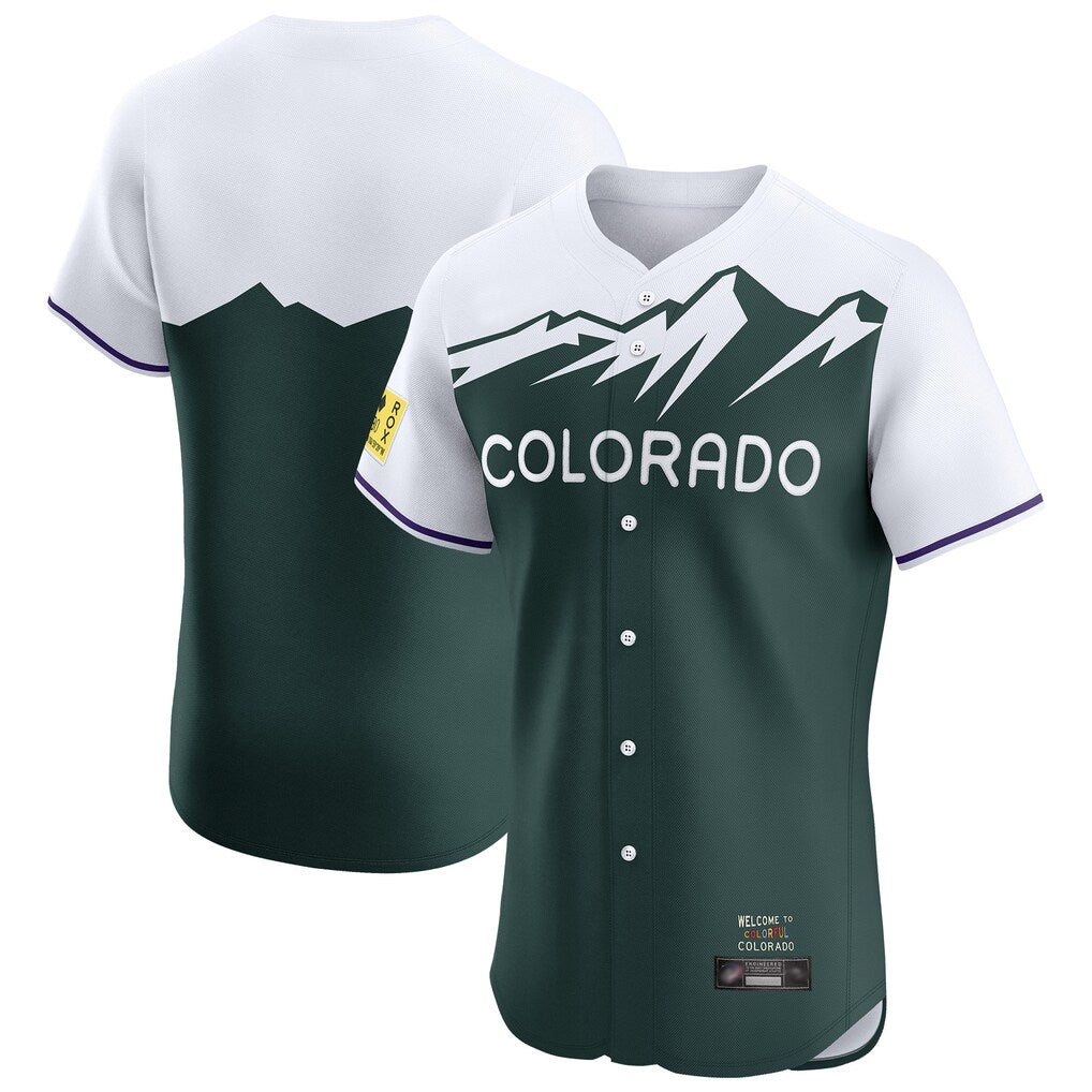 tocy C.Rockies Green City Connect Limited Elite Home Blank Player Stitched Jerseys