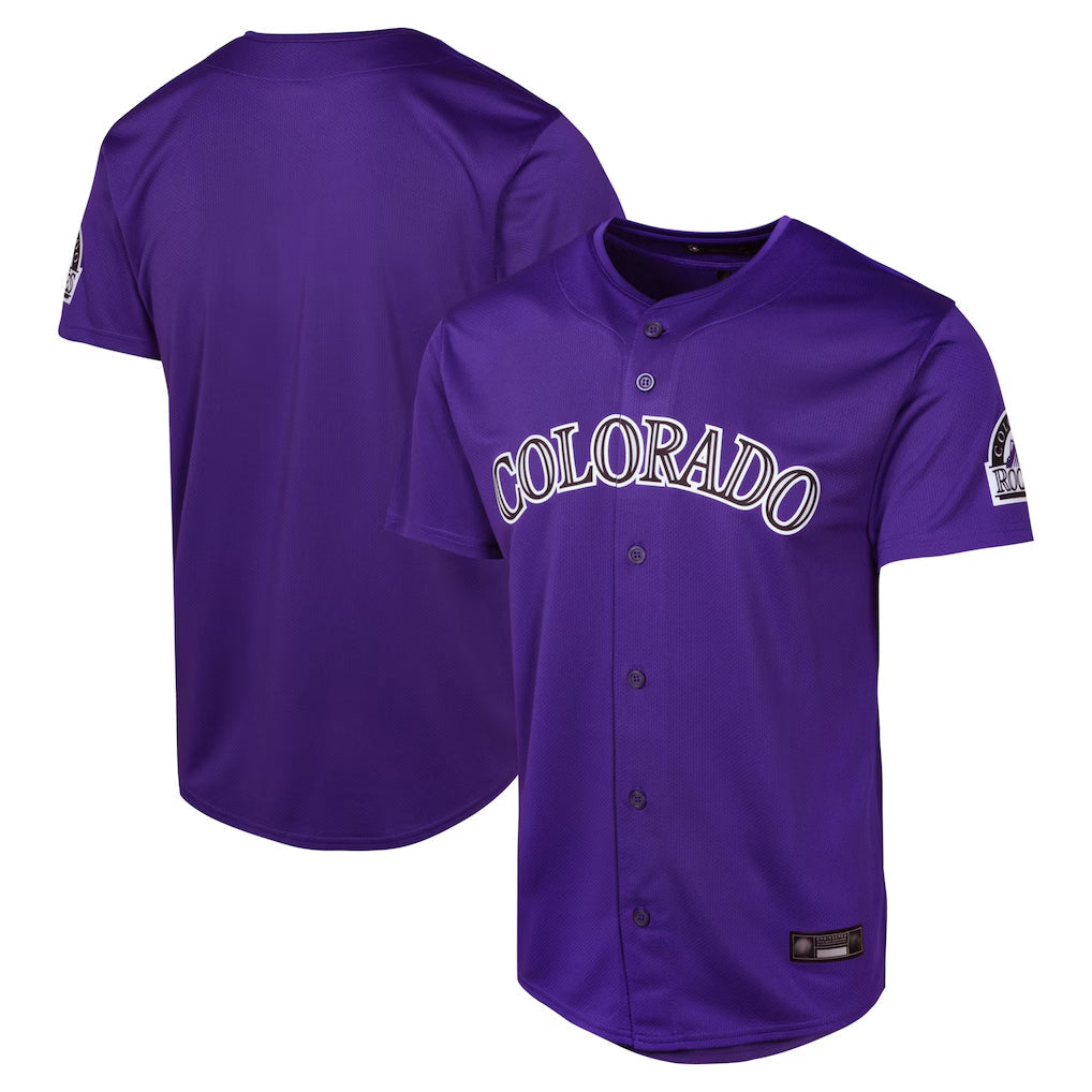 tocy C.Rockies Purple Limited Home Game Blank Player Stitched Jerseys