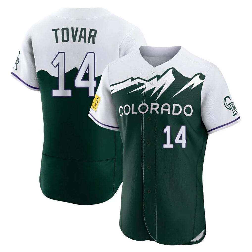 tocy C.Rockies #14 Ezequiel Tovar Player Green City Connect Limited Elite Home Stitched Jerseys