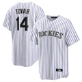 tocy C.Rockies #14 Ezequiel Tovar Player White Game Home Stitched Jerseys