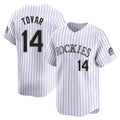 tocy C.Rockies #14 Ezequiel Tovar Player White Limited Home Stitched Jerseys