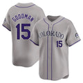 tocy C.Rockies #15 Hunter Goodman Player Gray Limited Home Stitched Jerseys