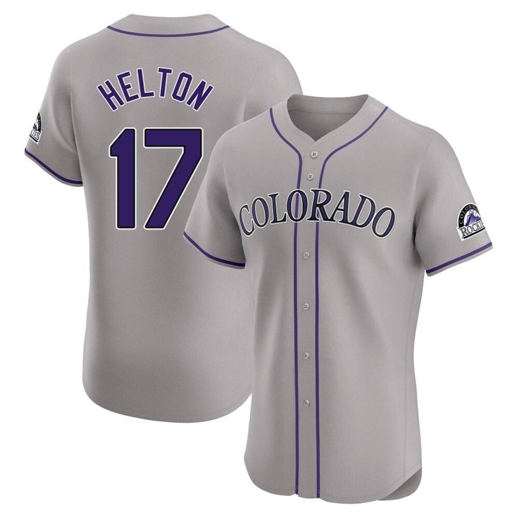 tocy C.Rockies #17 Todd Helton Player Gray Limited Elite Home Stitched Jerseys