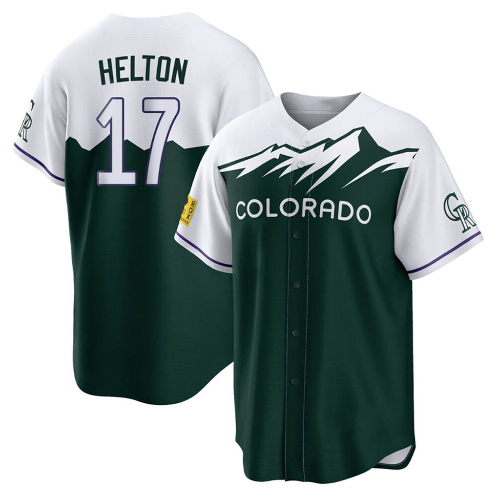tocy C.Rockies #17 Todd Helton Player Green City Connect Home Game Stitched Jerseys