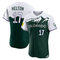 tocy C.Rockies #17 Todd Helton Player Green City Connect Limited Elite Home Stitched Jerseys