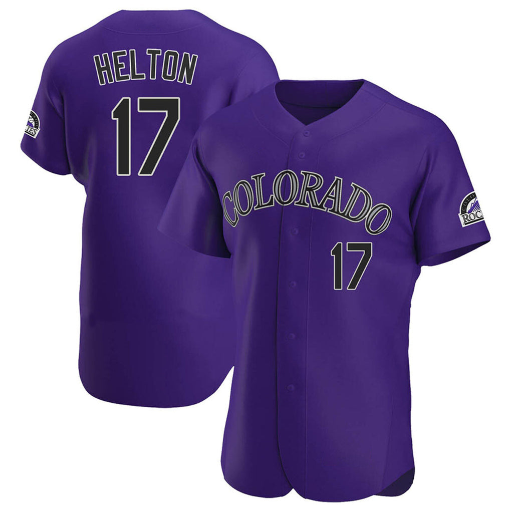 tocy C.Rockies #17 Todd Helton Player Purple Limited Elite Home Stitched Jerseys