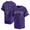 tocy C.Rockies #17 Todd Helton Player Purple Limited Home Stitched Jerseys