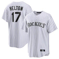 tocy C.Rockies #17 Todd Helton Player White Game Home Stitched Jerseys