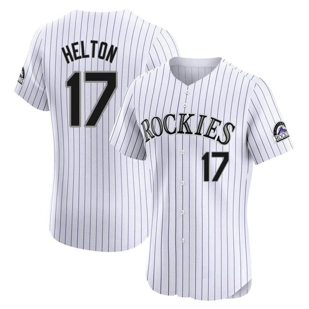 tocy C.Rockies #17 Todd Helton Player White Limited Elite Home Stitched Jerseys