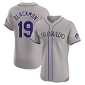 tocy C.Rockies #19 Charlie Blackmon Player Gray Limited Elite Home Stitched Jerseys