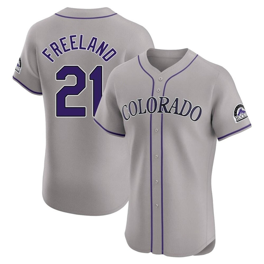tocy C.Rockies #21 Kyle Freeland Player Gray Limited Elite Home Stitched Jerseys