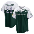tocy C.Rockies #21 Kyle Freeland Player Green City Connect Home Game Stitched Jerseys