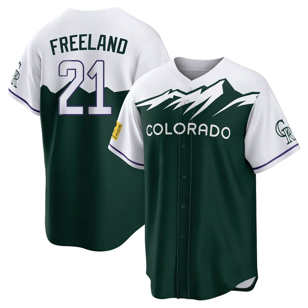 tocy C.Rockies #21 Kyle Freeland Player Green City Connect Home Game Stitched Jerseys
