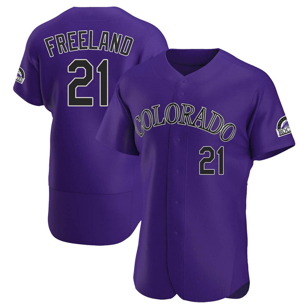 tocy C.Rockies #21 Kyle Freeland Player Purple Limited Elite Home Stitched Jerseys