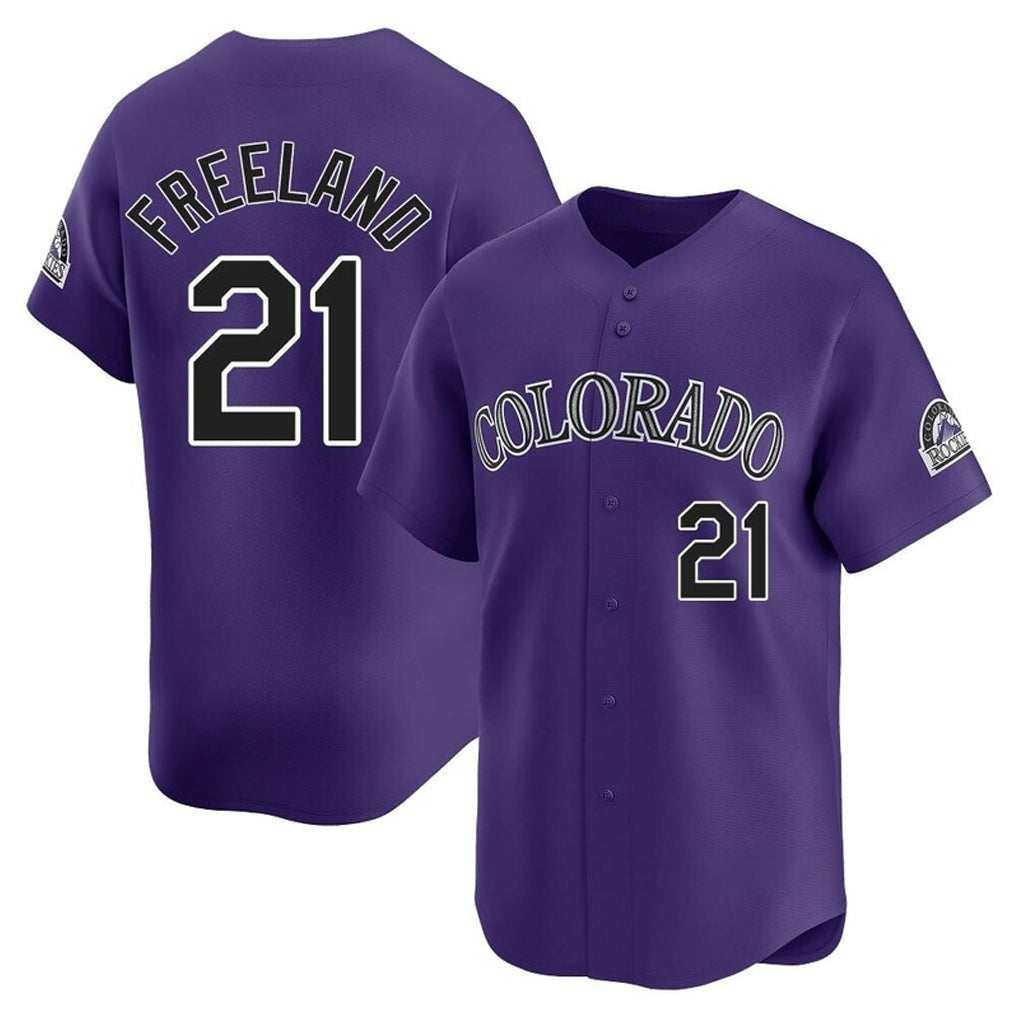 tocy C.Rockies #21 Kyle Freeland Player Purple Limited Home Stitched Jerseys