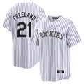 tocy C.Rockies #21 Kyle Freeland Player White Game Home Stitched Jerseys