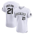 tocy C.Rockies #21 Kyle Freeland Player White Limited Elite Home Stitched Jerseys