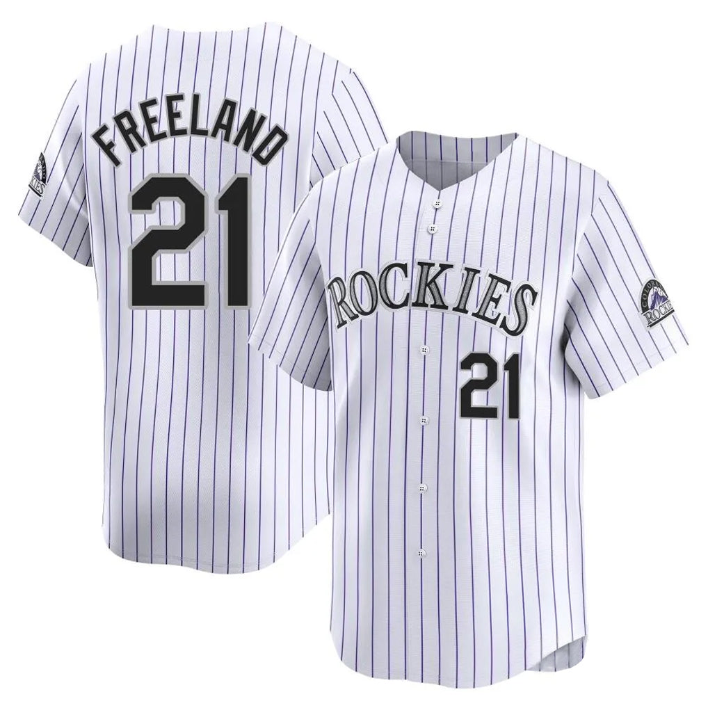 tocy C.Rockies #21 Kyle Freeland Player White Limited Home Stitched Jerseys