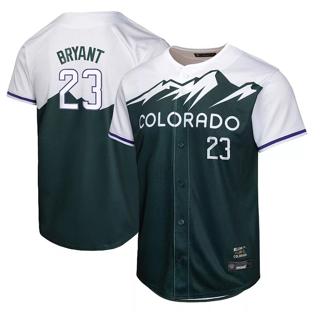 tocy C.Rockies #23 Kris Bryant Player Green City Connect Limited Home Game Stitched Jerseys