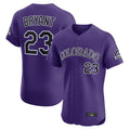tocy C.Rockies #23 Kris Bryant Player Purple Limited Elite Home Stitched Jerseys