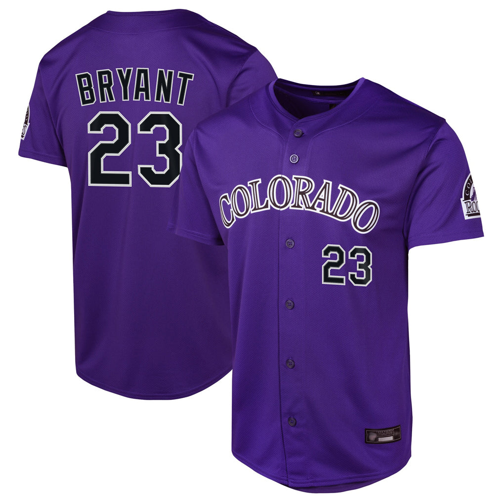 tocy C.Rockies #23 Kris Bryant Player Purple Limited Home Game Stitched Jerseys