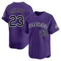 tocy C.Rockies #23 Kris Bryant Player Purple Limited Home Stitched Jerseys