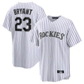 tocy C.Rockies #23 Kris Bryant Player White Game Home Stitched Jerseys