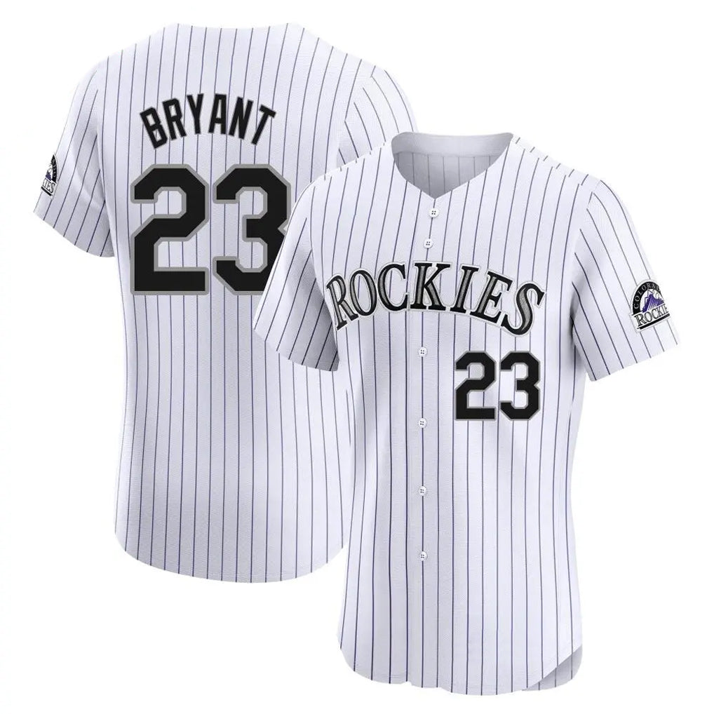 tocy C.Rockies #23 Kris Bryant Player White Limited Elite Home Stitched Jerseys