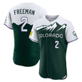 tocy C.Rockies #2 Tyler Freeman Player Green City Connect Limited Elite Home Stitched Jerseys