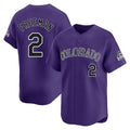 tocy C.Rockies #2 Tyler Freeman Player Purple Limited Home Stitched Jerseys