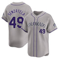 tocy C.Rockies #49 Antonio Senzatela Player Gray Limited Home Stitched Jerseys