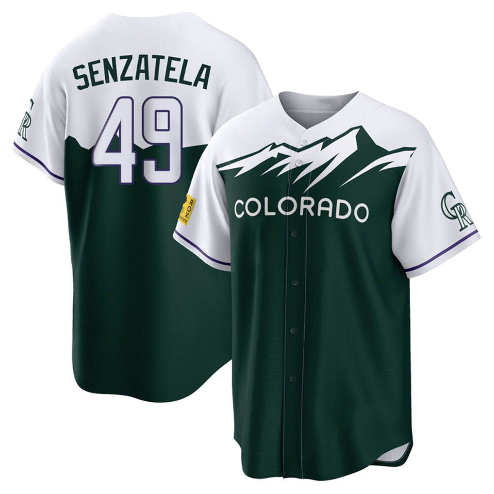 tocy C.Rockies #49 Antonio Senzatela Player Green City Connect Home Game Stitched Jerseys