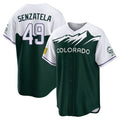 tocy C.Rockies #49 Antonio Senzatela Player Green City Connect Home Game Stitched Jerseys