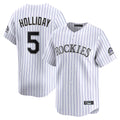 tocy C.Rockies #5 Matt Holliday Player White Limited Home Stitched Jerseys