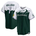 tocy C.Rockies #7 Matt Holliday Player Green City Connect Home Game Stitched Jerseys